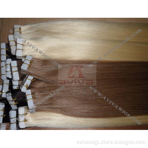 100% Virgin Remy Tape in Human Hair Extension
